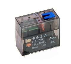 HF115FP Series - 1 & 2 Pole Changeover Relay 8-16 Amp with Test Flag