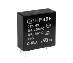 HF36F Series - 1 Pole Normally Open|Changeover Relay 10 Amp