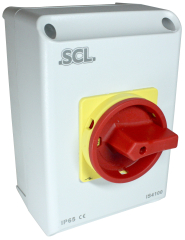 SCL 4 Pole IP65 Plastic Enclosed Isolators type IS