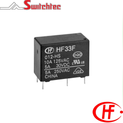 HF33F Series - 1 Pole Normally Open|Changeover Relay 3-10 Amp
