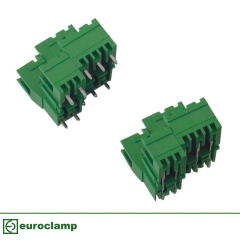 Double Level Off-set Male 5.08mm Pitch Plug In Terminal Blocks Open End