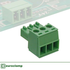 Horizontal Female 7.62mm Pitch Plug In Terminal Blocks