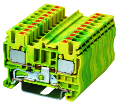 Push In Spring Clamp Earth Terminals - 2 Conductor