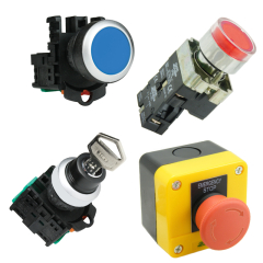 Pushbuttons, Selector Switches, Key Switches & Push Button Stations
