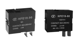 HFE19 Series - 1 Pole Normally Open|Normally Closed Relay 60-90 Amp