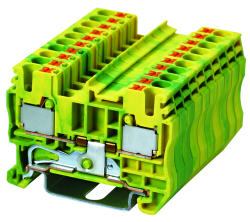 Push In Spring Clamp Earth Terminals - 2 Conductor