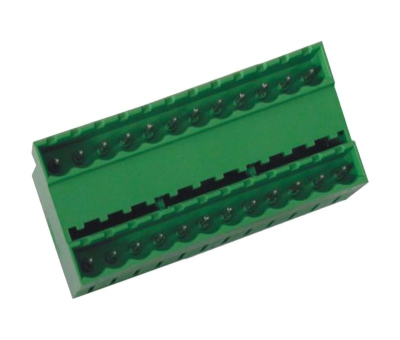 Vertical Double Layer Male 5.08mm Pitch Plug In Terminal Blocks Closed End